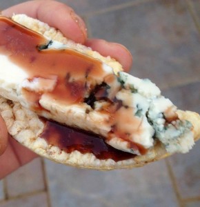 Mosto cotto on blue cheese